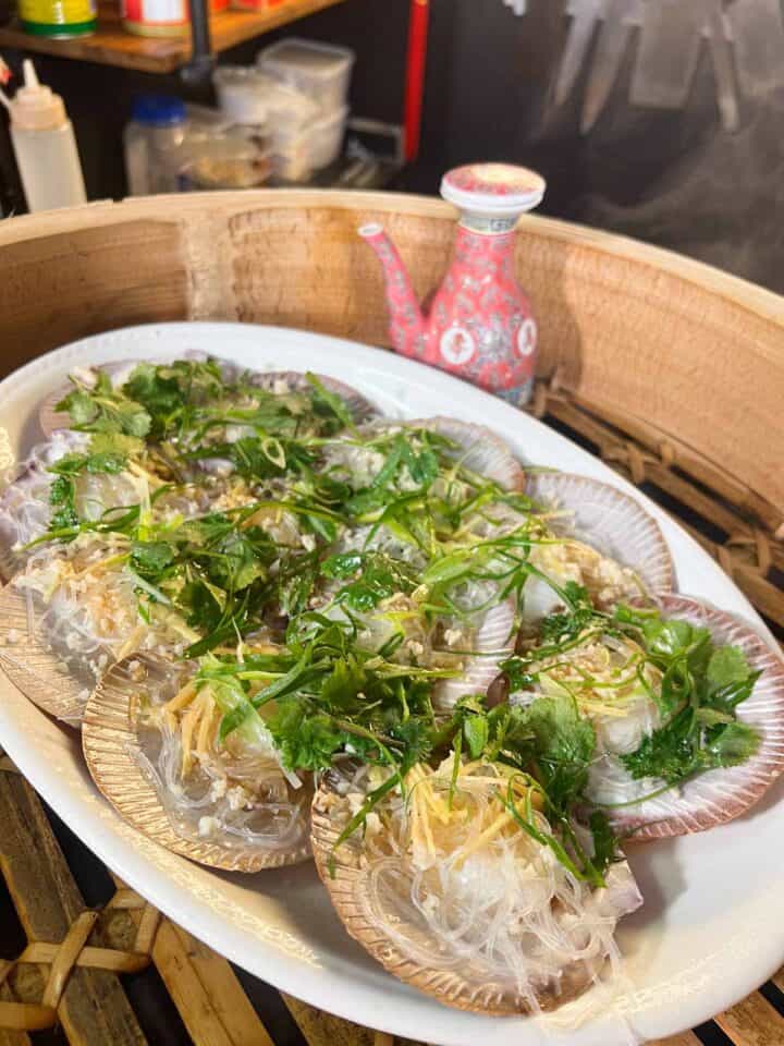 Steamed Scallops With Glass Noodles Dimsimlim
