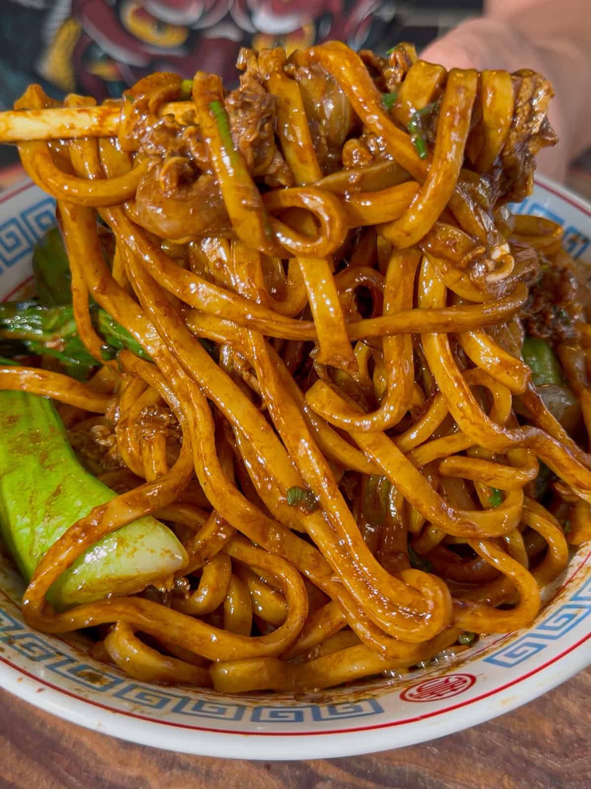 Beef udon stir fry