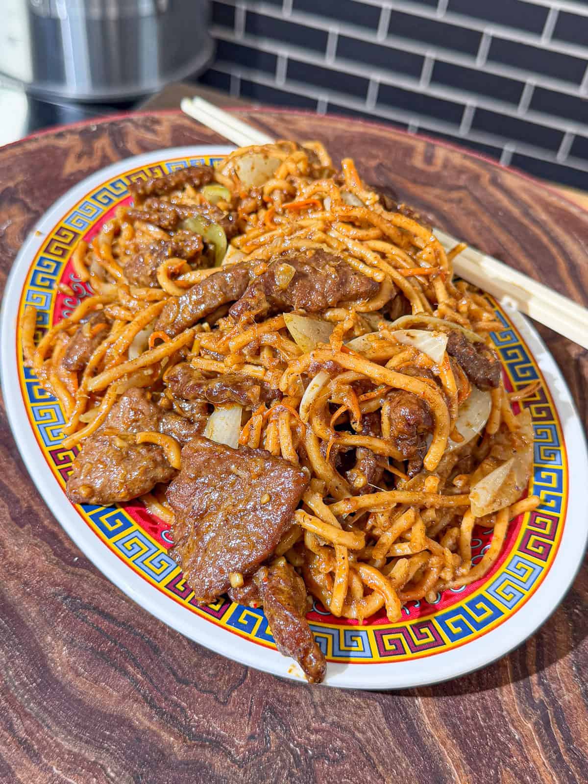 Hong Kong satay beef noodles