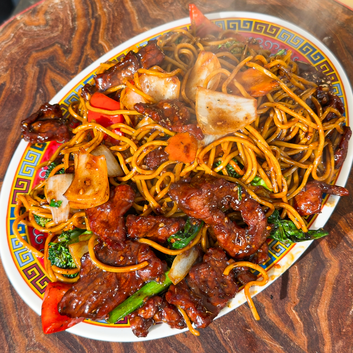 Beef and black bean stir fry